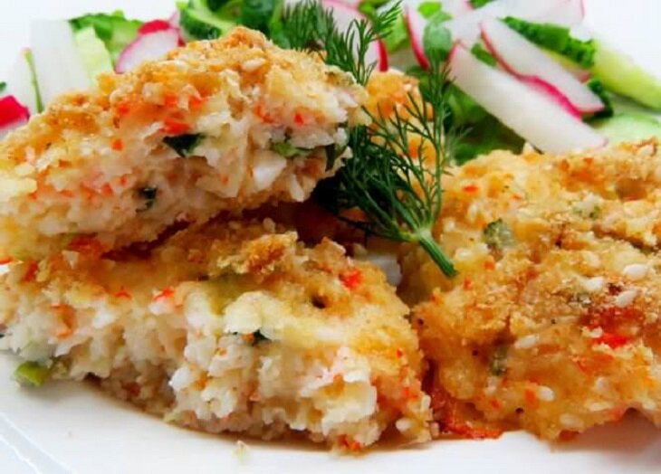 ⏰ Котлеты из крабового мяса: рецепт с пошаговыми фото