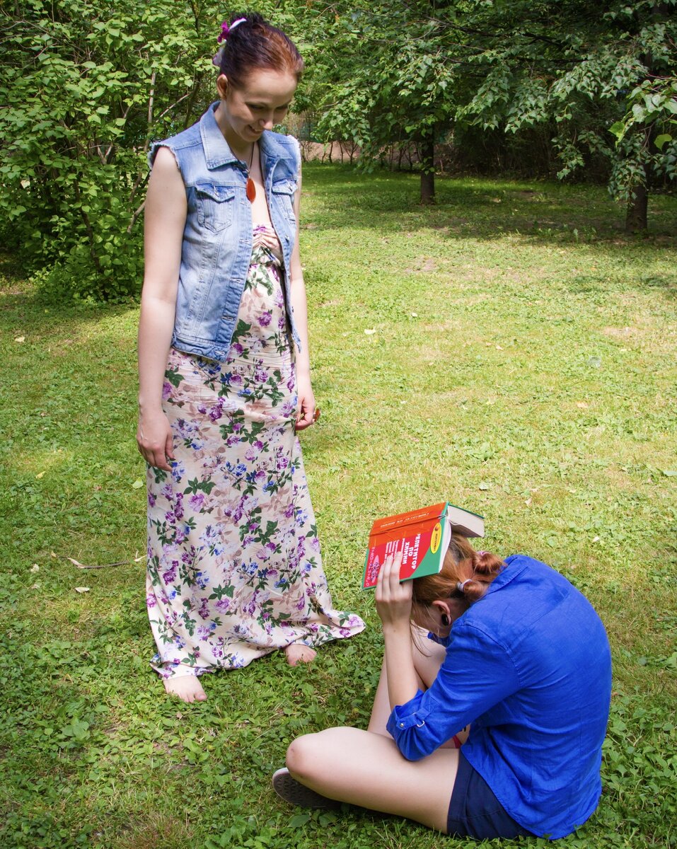 Я и старшая дочь. 