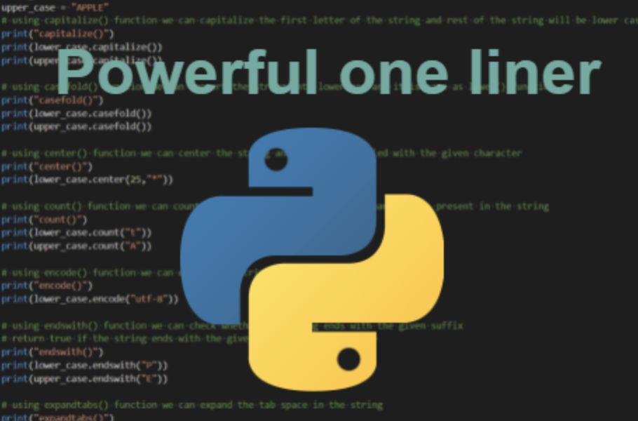 Мощные однострочные функции в Python | Машинное обучение | Дзен