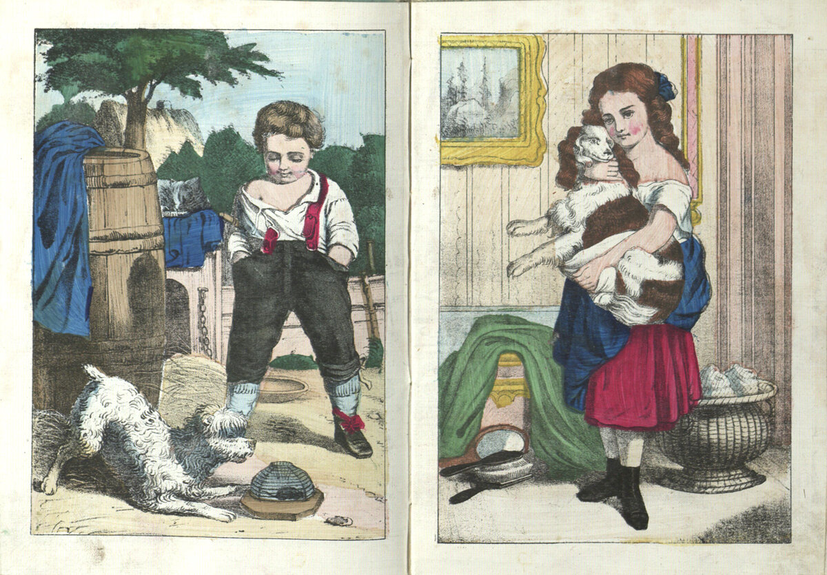 Книжка-картинка, напечатанная на полотне