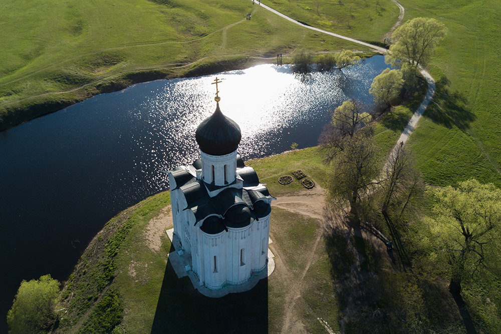 Бабинская Церковь вид сверху