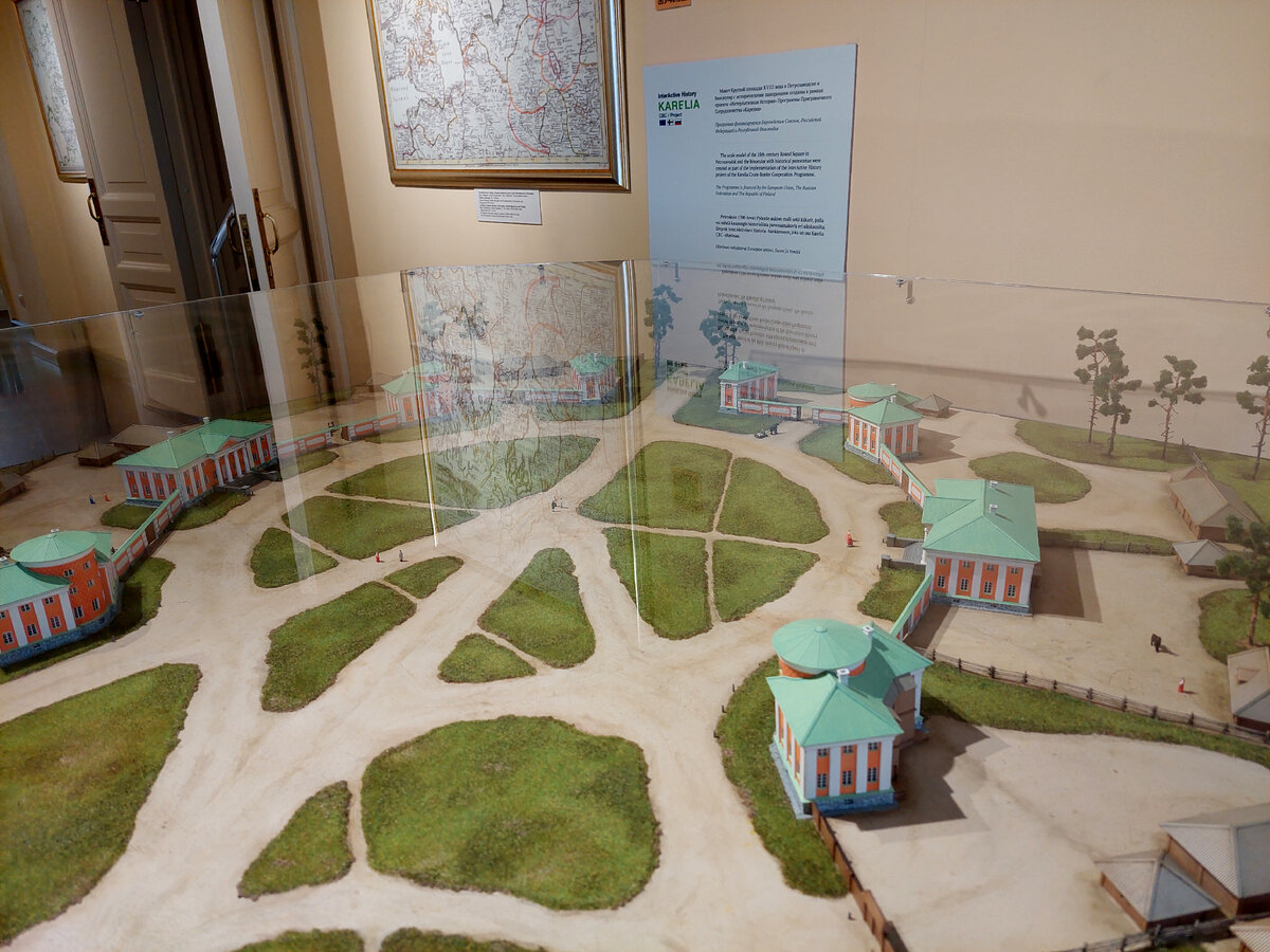 Макет Круглой площади в Национальном музее Республики Карелия. Фото автора.