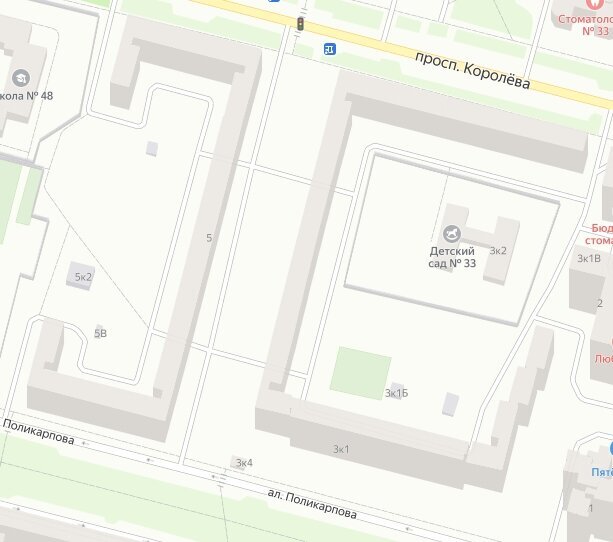 Типичная схема застройки района серией таких домов