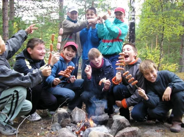 С детьми в поход осенью