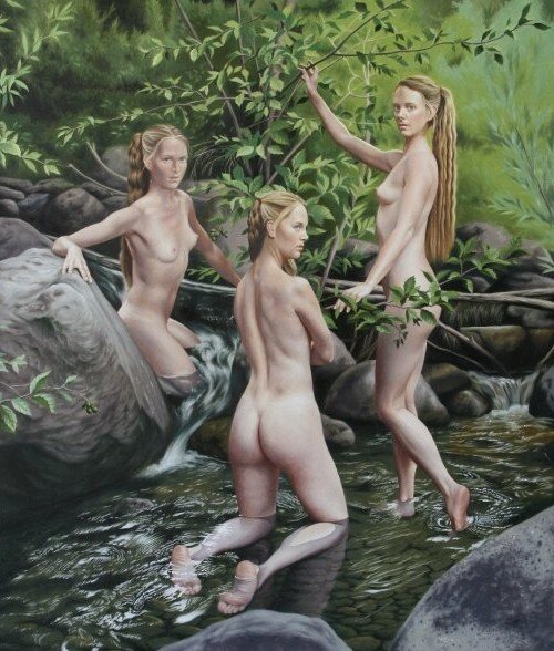 The Three Graces.  ( Три грации ) Seidai Tamura - Tokyo, Japan.