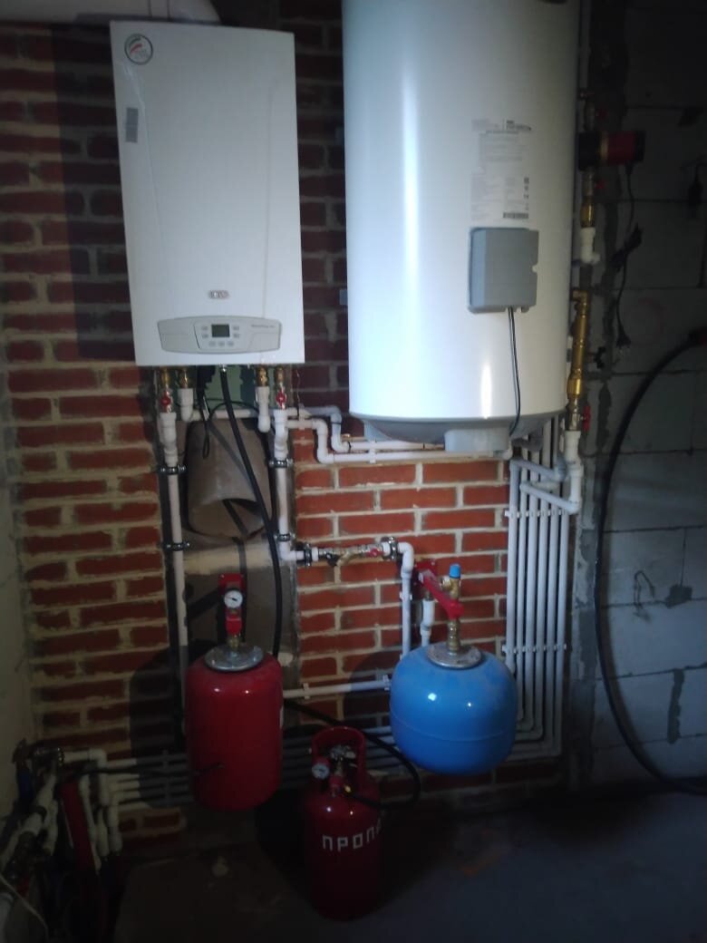 Установка котла в загородном доме