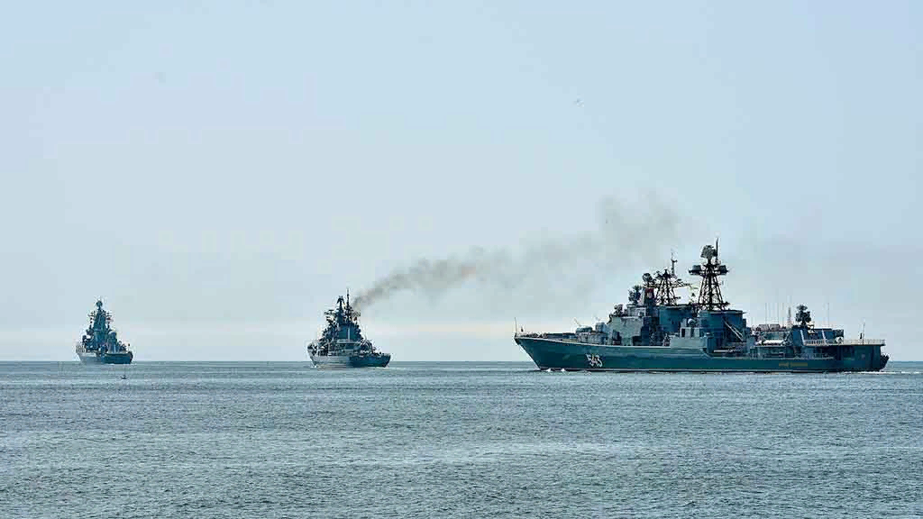 Военно-морские маневры России в Тихом океане. Источник изображения: https://news2.ru