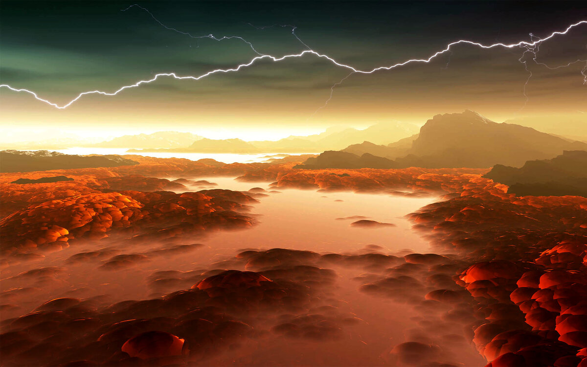 3D иллюстрация лавовых рек на Венере. Фото: Shutterstock/Jurik Peter