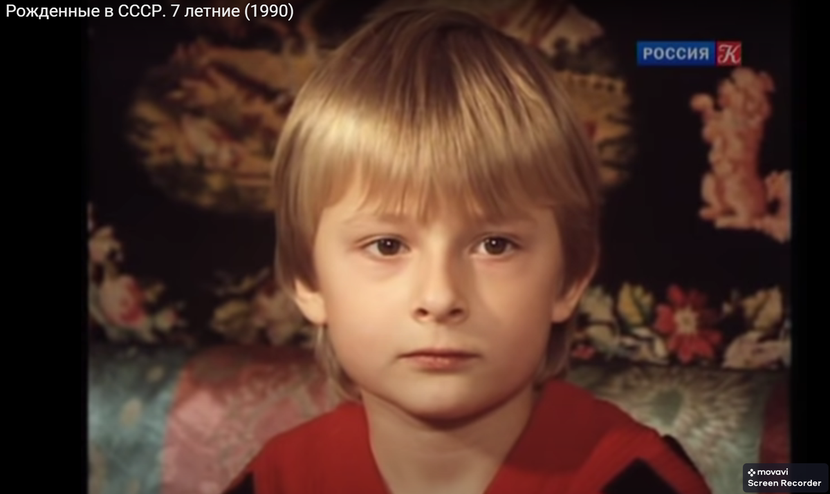 Скриншот из видео проекта, где мы можем увидеть 7-летнего Антона