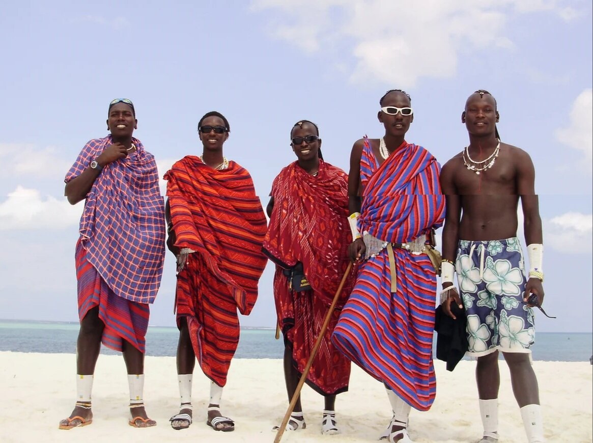 Ребята из племени Масаи. Занзибар. Танзания.