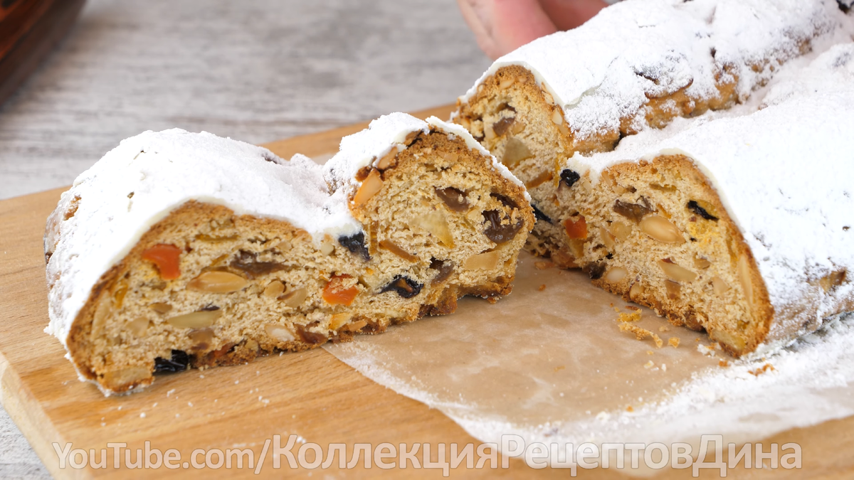 Рождественский штоллен | Stollen Christstollen - Традиционная немецкая  выпечка Дрезденский кекс | Дина, Коллекция Рецептов | Дзен