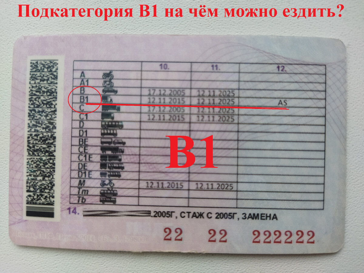Водительские права категории «В1» на чём можно ездить имея эту ...