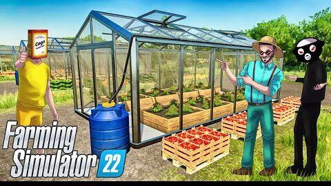 БОЛЬШЕ НЕ НУЖНО ПАХАТЬ НА ПОЛЕ, ВЕДЬ У НАС ЕСТЬ ТЕПЛИЦА! УГАР В FARMING SIMULATOR 22