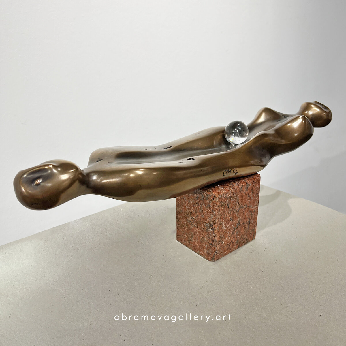 Влечение. Бронза, литье, патинирование, 18 х 50 х 11