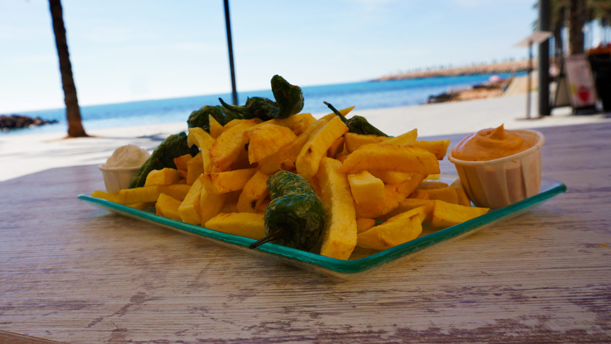 Картошка фри с перцем