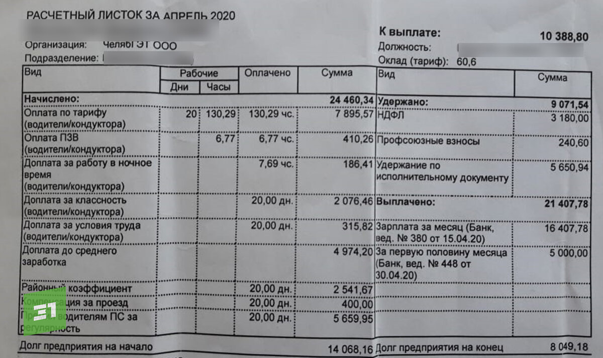 Табульки о зарплате образец