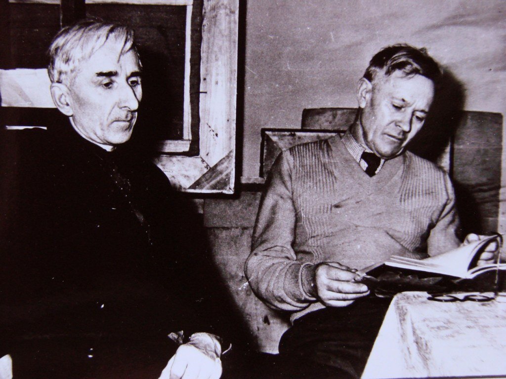 А.А.Пластов и В.В. Киселев. 1960-е.