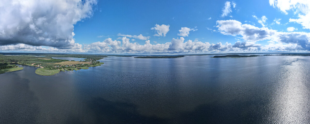 Панорама озера Селигер. Фото: Аэроспейс ЛТД.
