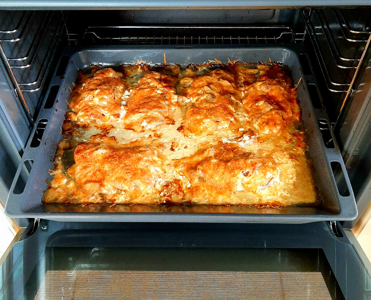 Мясо по-французски в духовке.