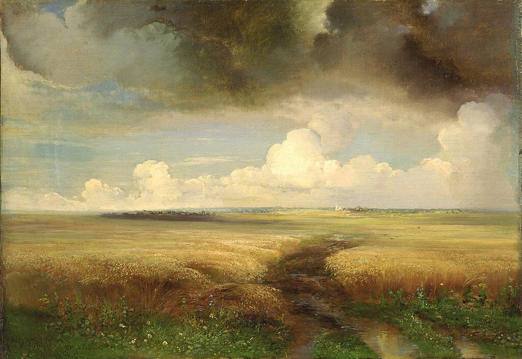 Рожь. 1881 год. Алексей Кондратьевич Саврасов. Государственная Третьяковская галерея.