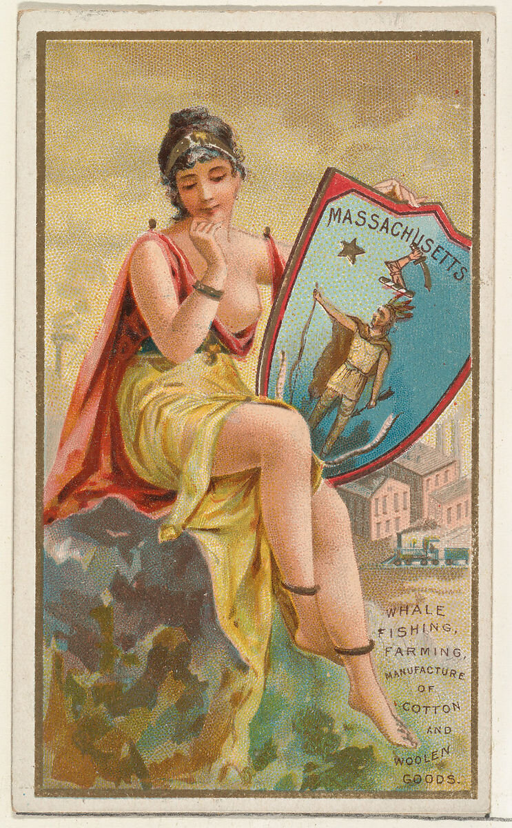 Massachusetts, from the Industries of States series (N117) issued by Duke Sons & Co. to promote Honest Long Cut Tobacco 1889
