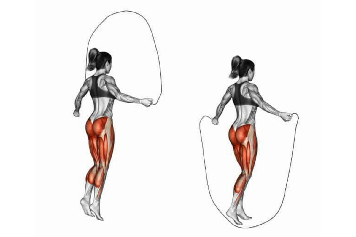 Прыжки на скакалке группы мышц