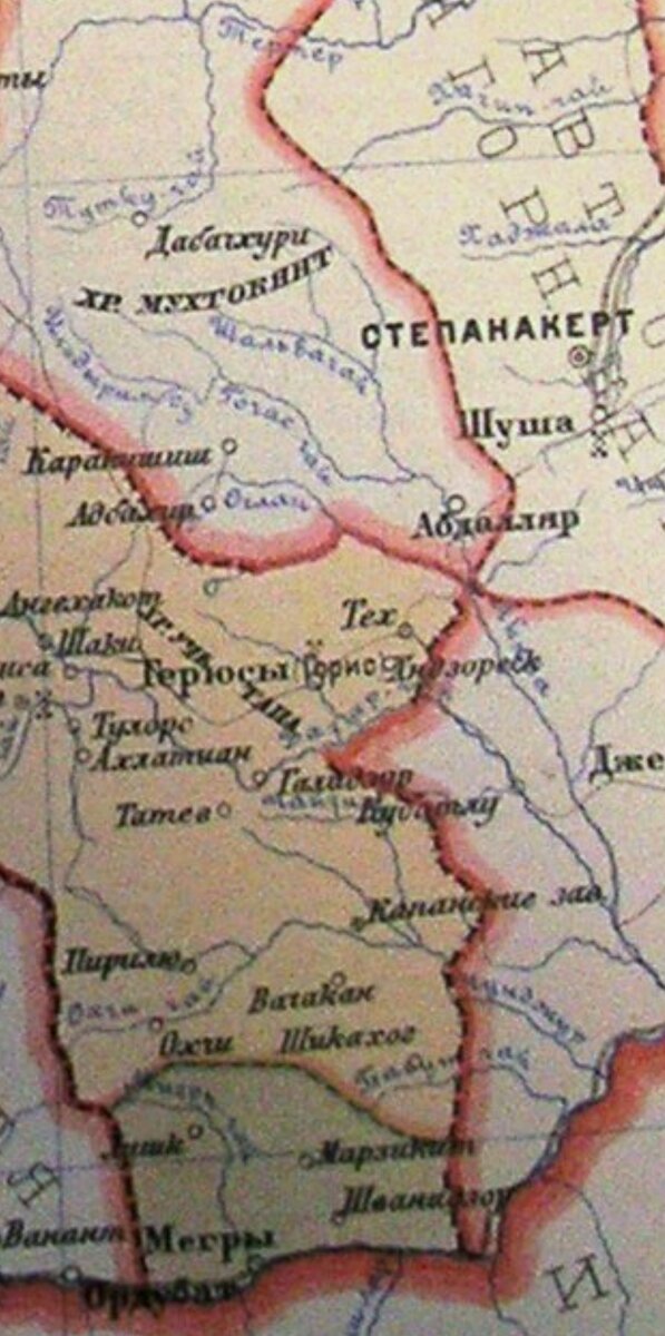 Оффициальная карта на момент 1928г. Закавказский округ СССР