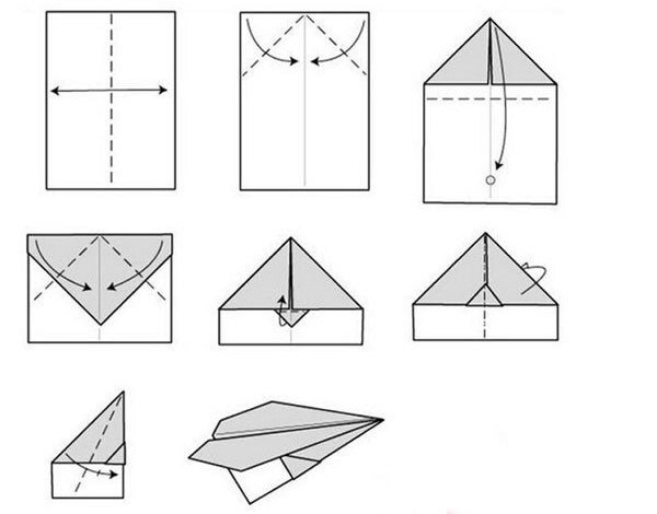 Как сделать бумажный самолетик (12 лучших схем)