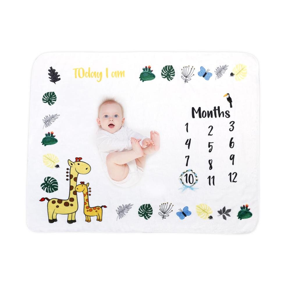 Плед с месяцами для новорожденных