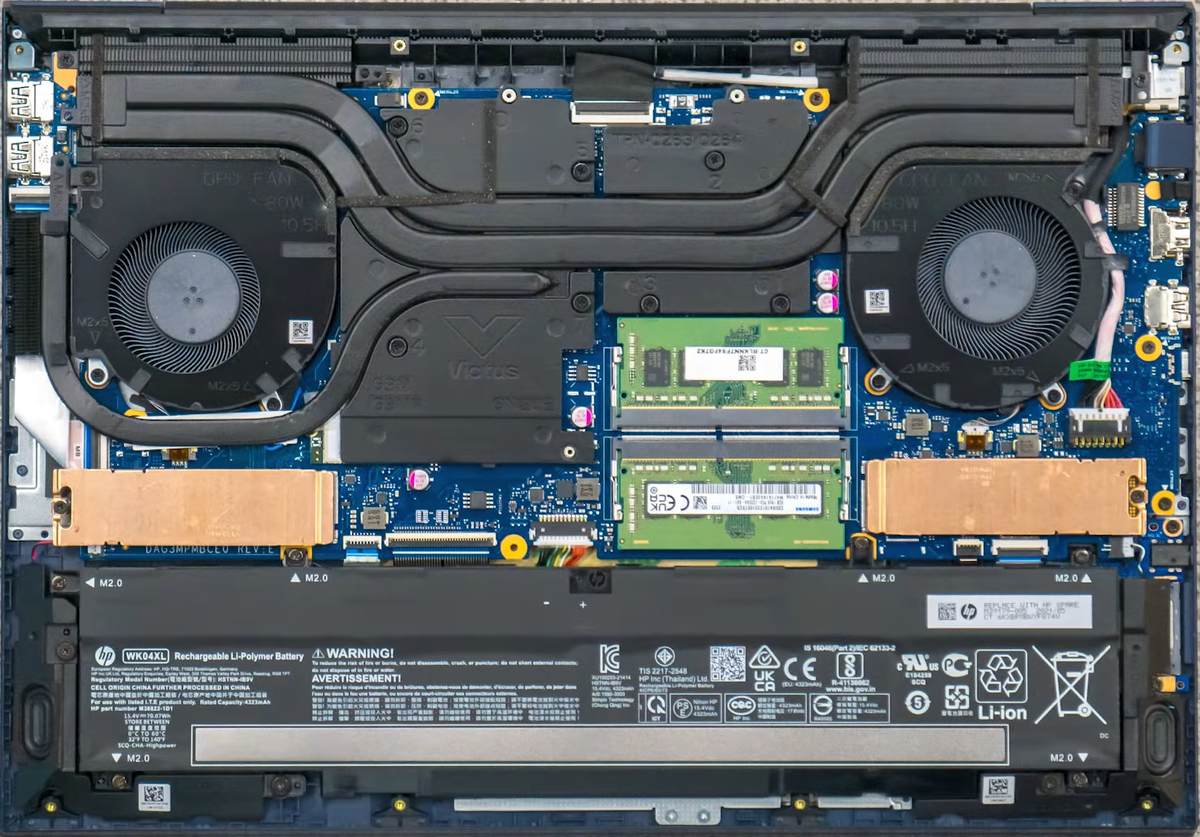 Система охлаждения HP Victus 16-e0069ur