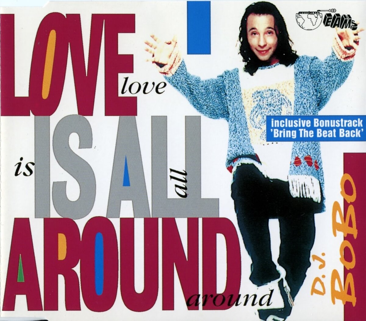 Обложка сингла "Love Is All Around" швейцарского певца и автора песен DJ BoBo