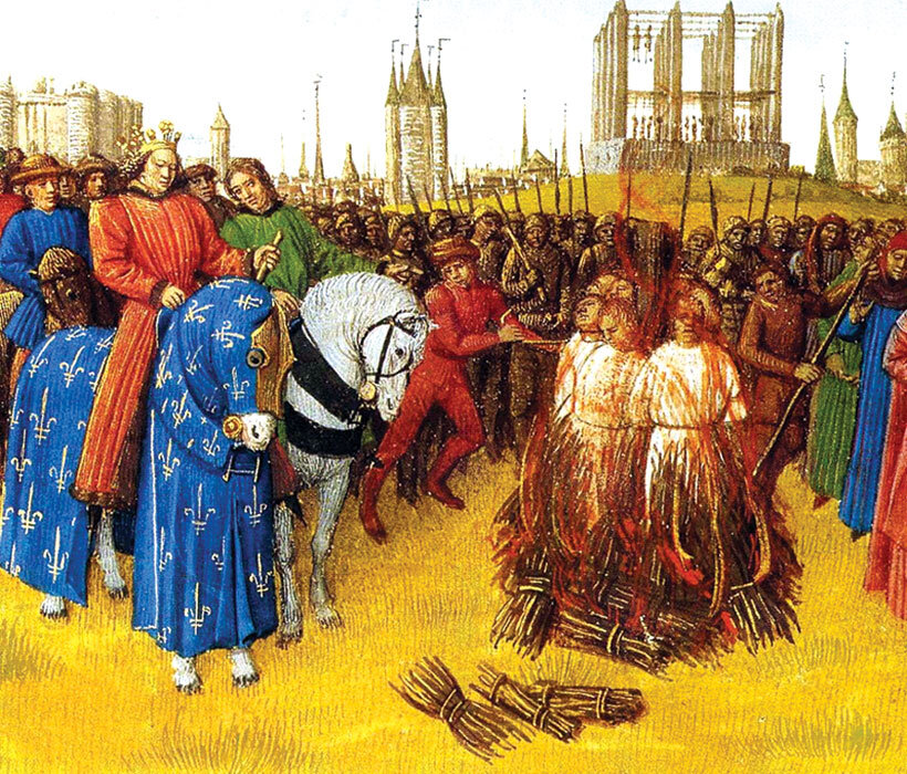 сожжение еретиков на костре 