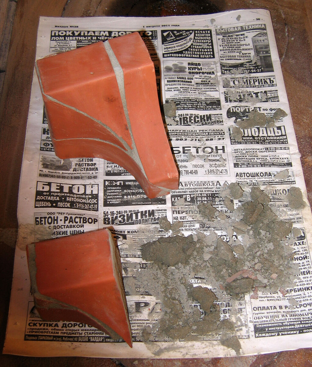 Незаконченный угол карниза