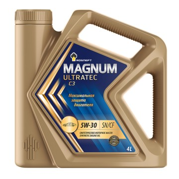 Моторное масло Роснефть Magnum Ultratec 5W-30, канистра 4 л.