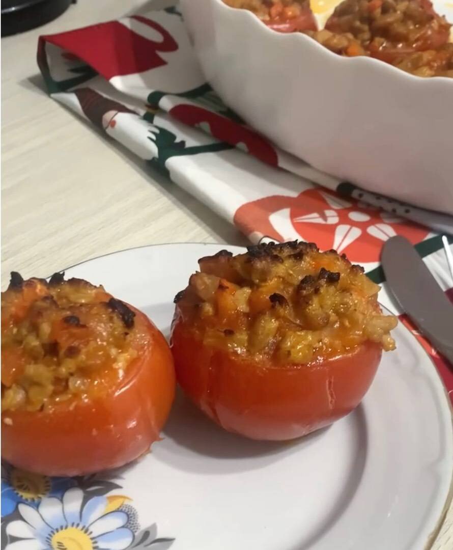 Фаршированные помидоры - Пошаговый рецепт с фото. Закуски. Закуски из грибов и овощей