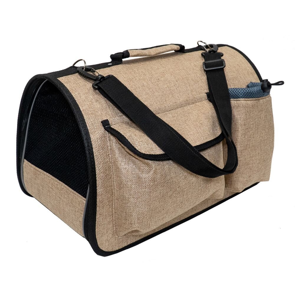 Сумка-переноска для животных FOXIE Colour 40x27x26см бежевая