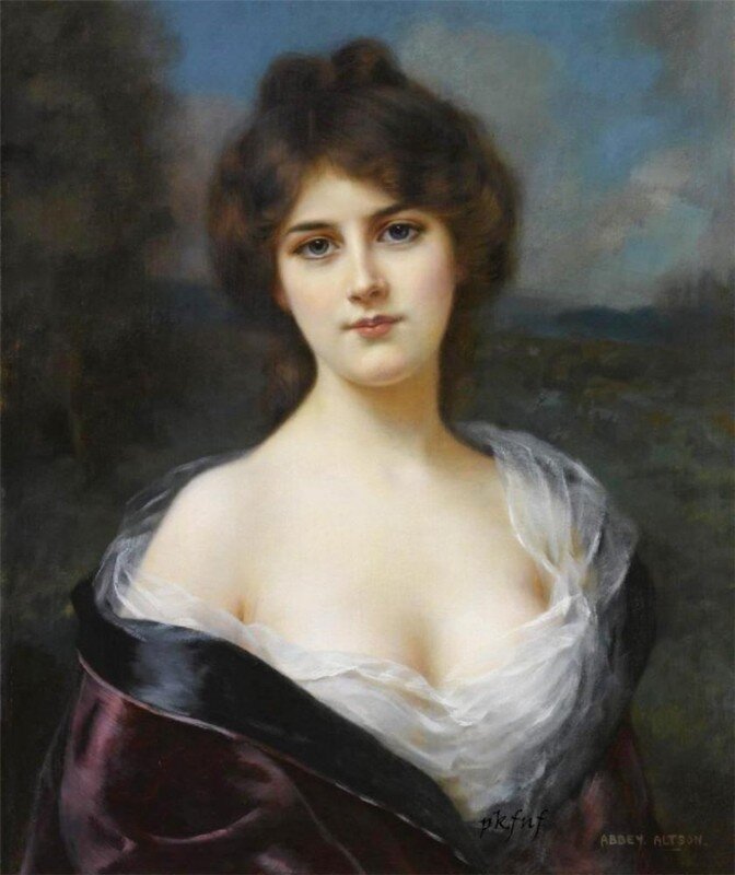 Иллюстрация: Эбби Алстон «Портрет неизвестной», не является портретом Анны Монс (её портретов история не сохранила)