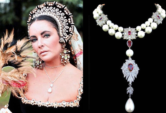 Перегрина, подаренная Элизабет Тэйлор ее мужем, актером Ричардом Бертоном