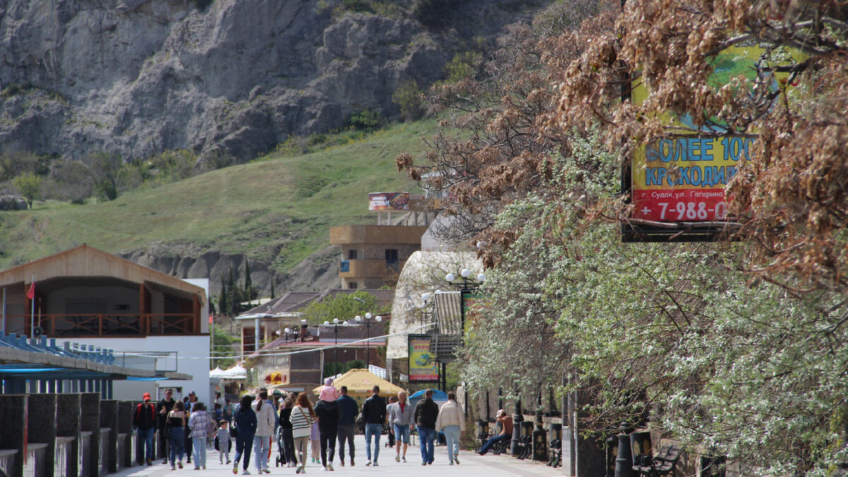 Склоны Крепостной горы очень зелены