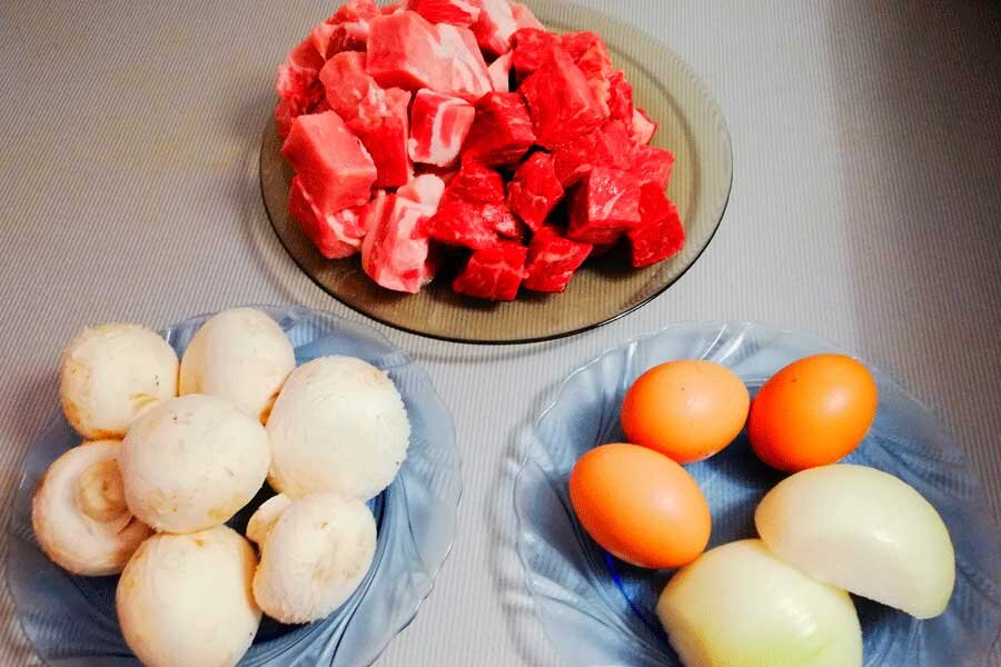 Ингредиенты для приготовления зраз