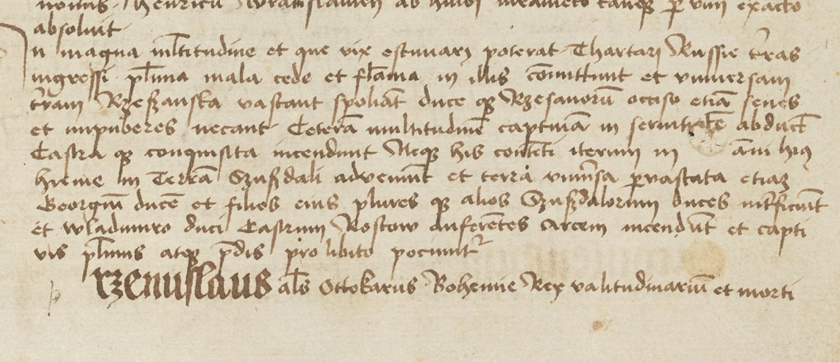 Стр. 499 (в поиске) "Annales Poloniae ad annum 1406. Autographum"