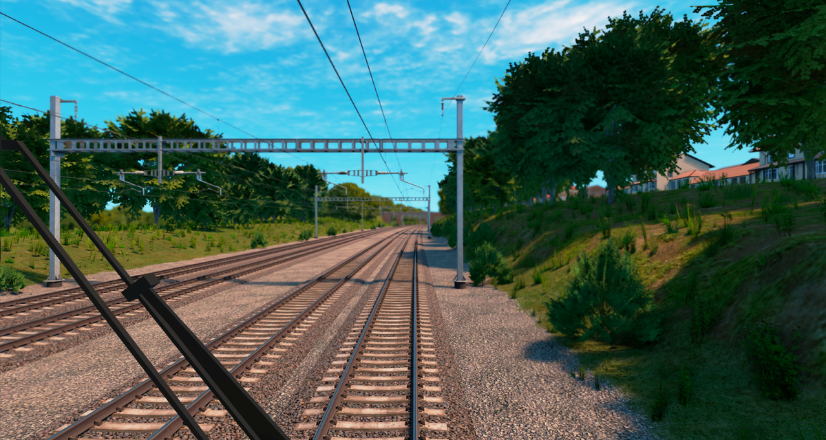 Вид из кабины машиниста