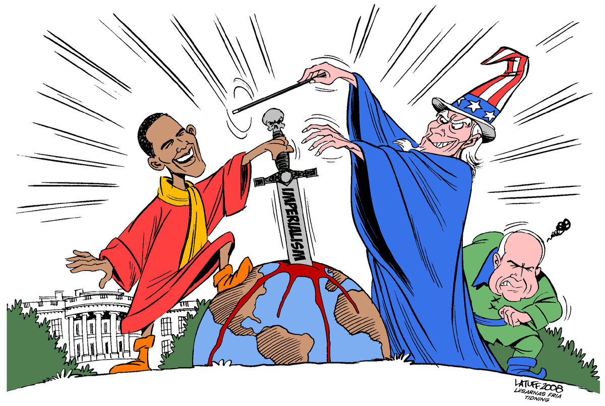 Политический конфликт карикатуры