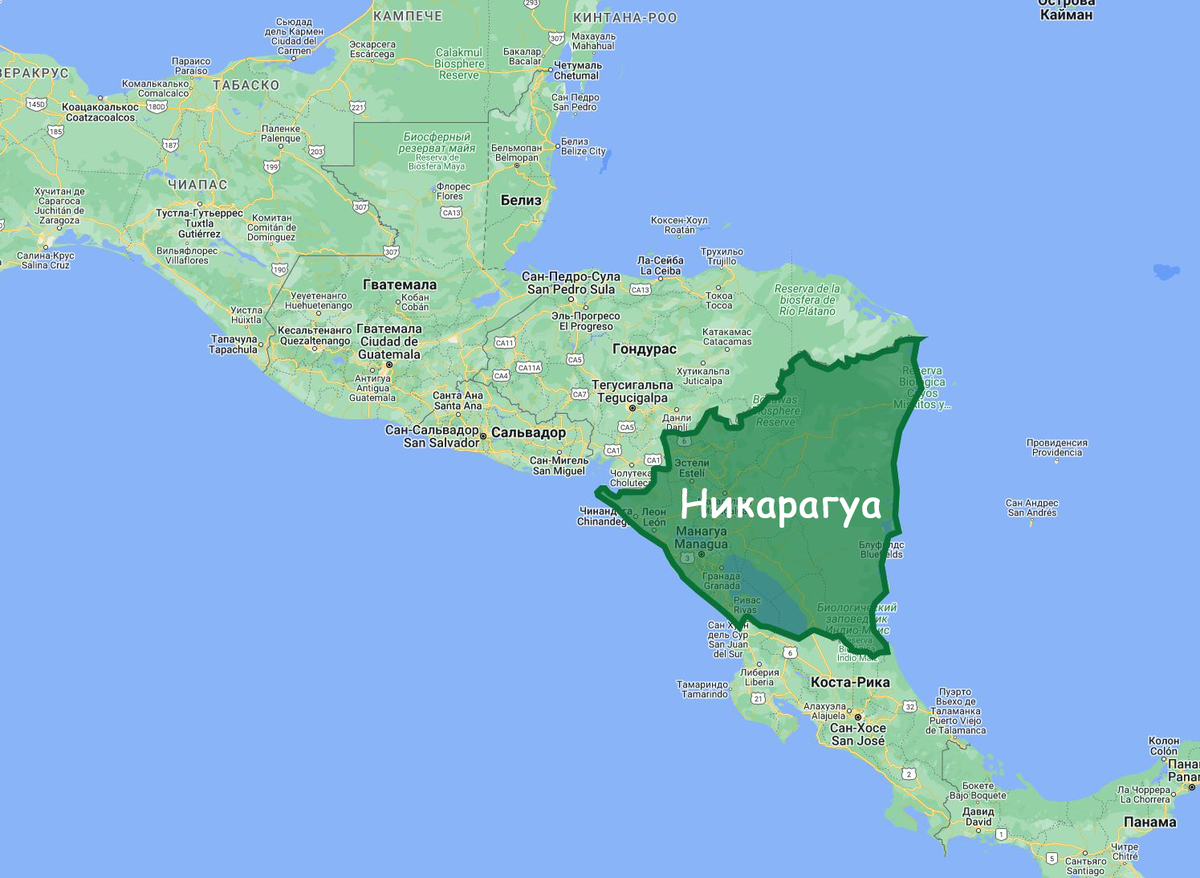 Покажи на карте никарагуа. Никарагуаэ на карте.