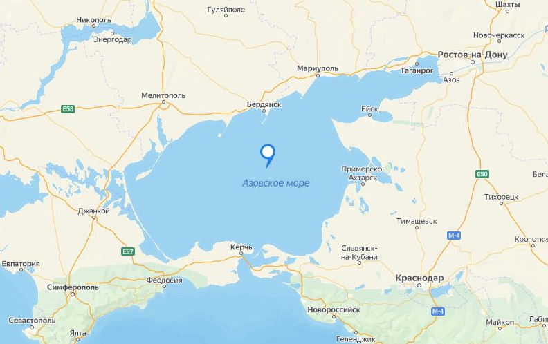 города рядом с азовским морем