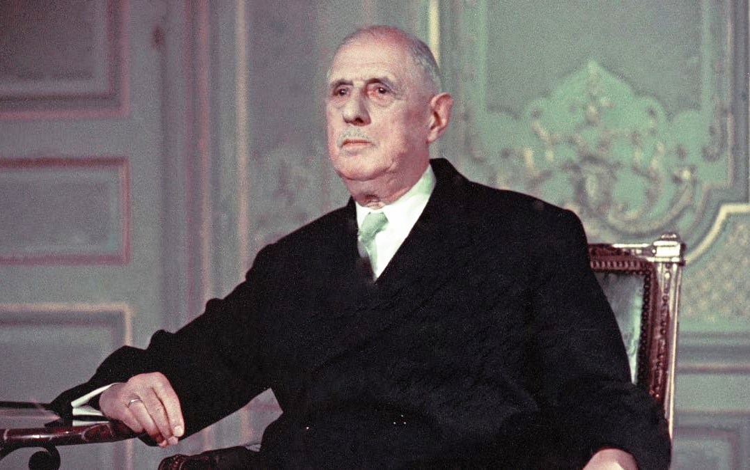 Шарль де Голь в уже преклонном возрасте