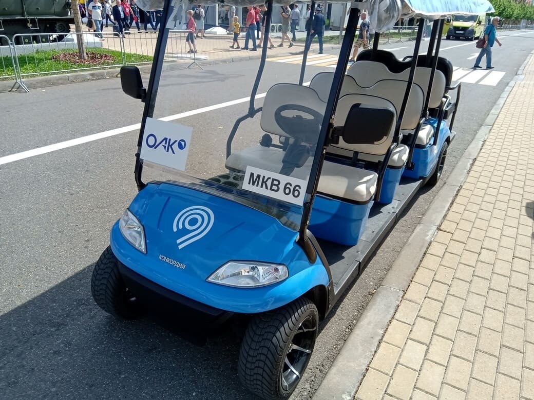 электробус "Конкордии" в Парке "Патриот" в дни проведения форума "Армия 2023"