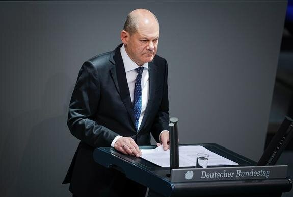    Канцлер Германии Олаф Шольц, Kay Nietfeld / globallookpress.com