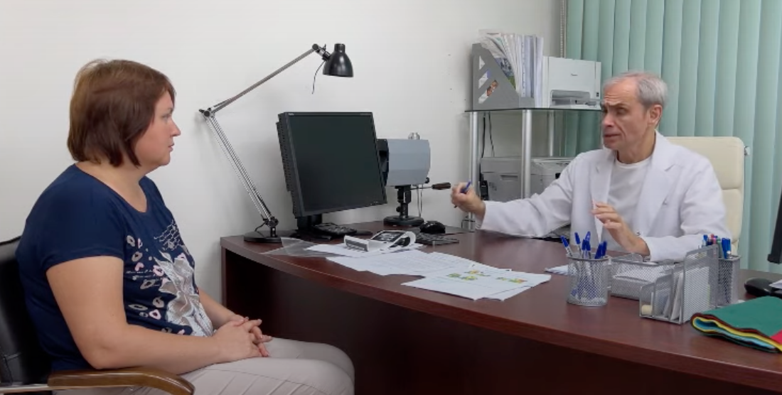 Во время консультации (в Клинике пациентам в течение 2,5 часов проводится высоко профессиональная Диагностика с Консультацией по методике Клиники)