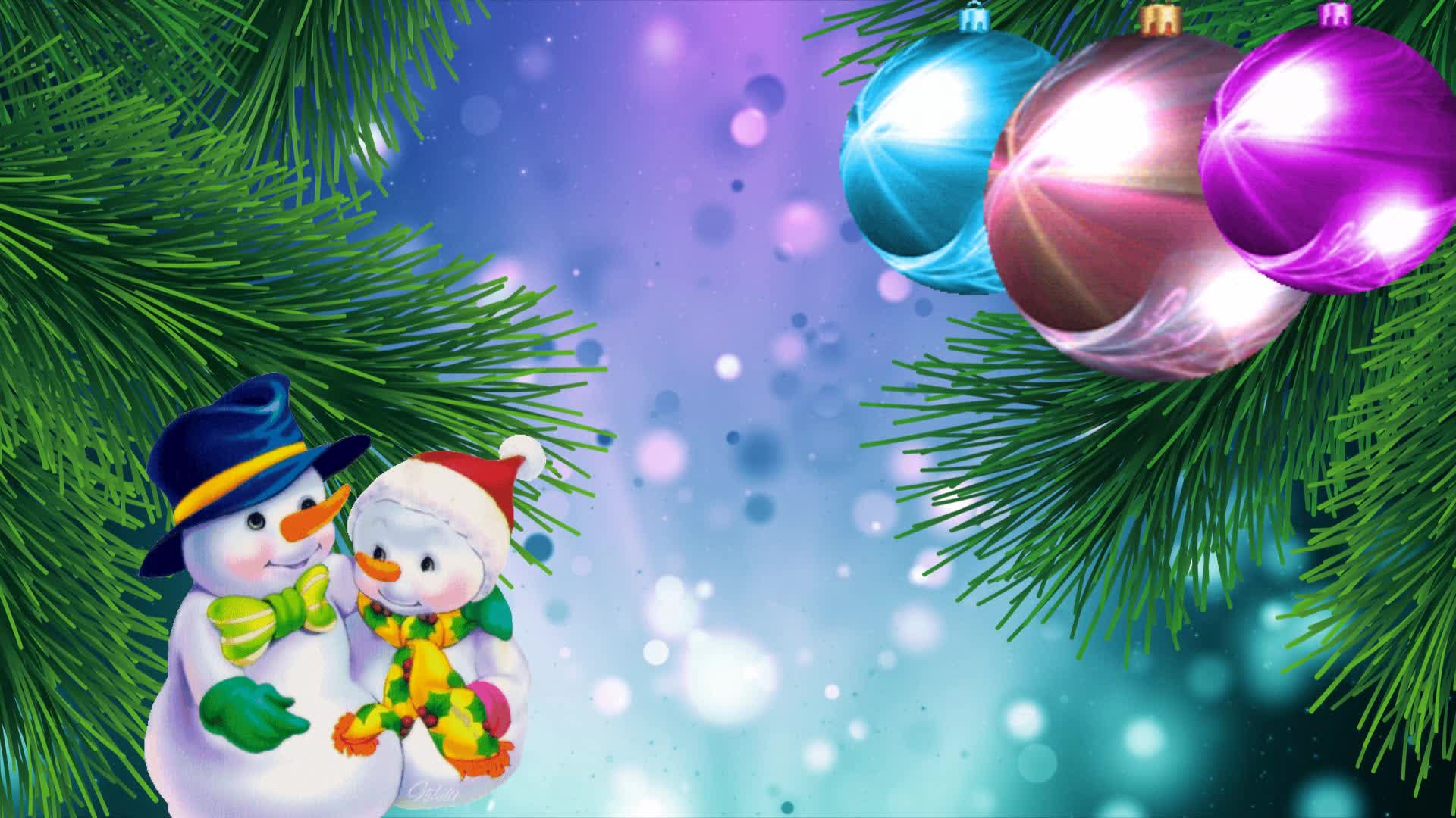 Новогодние футажи